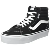 Vans Filmore Hi Platform Sneaker, (Canvas) Black/White, 39 EU