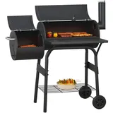 casa.pro Holzkohlegrill, Arielli 115x110x64cm Schwarz