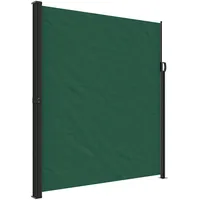 vidaXL Seitenmarkise Ausziehbar Dunkelgrün 220 x 600 cm