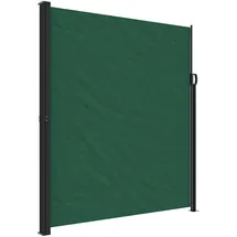vidaXL Seitenmarkise Ausziehbar Dunkelgrün 220 x 600 cm