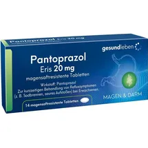 Alliance Healthcare Deutschland GmbH Pantoprazol Eris 20 mg magensaftresistent Tabletten