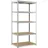 Juskys Lagerregal Basic 200 x 100 x 60 cm – Metall Schwerlastregal 5 Böden, 875 kg verzinkt