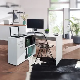 KADIMA DESIGN Eckschreibtisch Weiß
