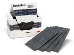 3MTM Scotch-BriteTM Handpad 76, schwarz HP76 , 1 Karton = 4 x 10 Stück, 95 mm x 158 mm