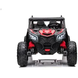 ES-Toys Kinder Elektrofahrzeug Com 18 Zweisitzer, EVA-Reifen, Bluetooth, Allrad rot