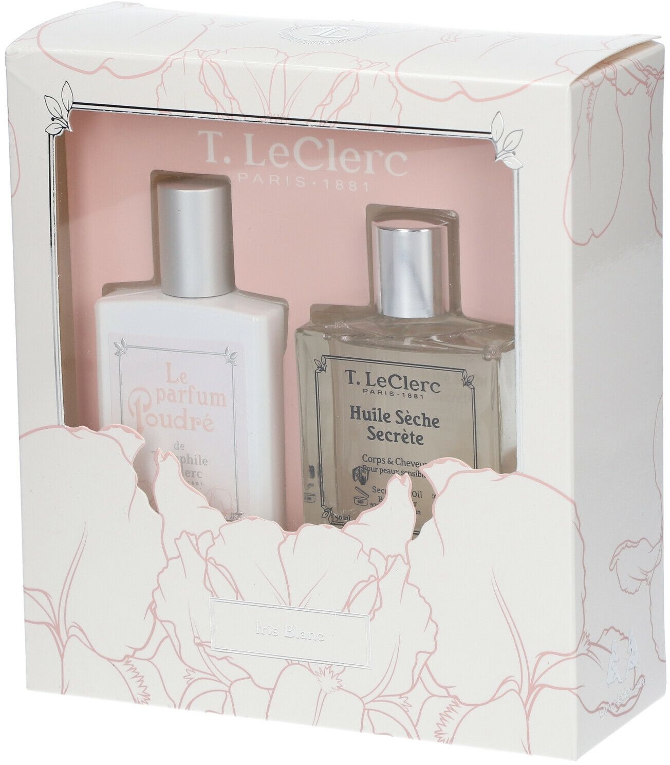 T.leclerc Das pudrige Parfum Eau de Parfum Iris blanc + Secret Dry Oil