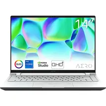 Gigabyte AERO 14, Gaming Notebook, mit 14 Zoll Display, Intel® CoreTM i7,i7 -13620H Prozessor, 16 GB RAM, 512 SSD, NVIDIA GeForce RTXTM 4050, Twilight Silver, Windows 11