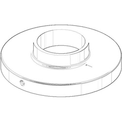 Dornbracht Rosette Ersatzteile 092720016 85x20,5mm chrom 092720016-00