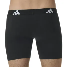 adidas Boxer Active Flex Cotton in Schwarz/Weiß/Grau M