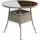 Juskys Yoro Polyrattan Gartentisch rund Ø 80 cm Grau
