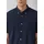 s.Oliver Regular Fit: Kurzarmhemd mit Struktur-Streifen und Button-Down-Kragen - blau - XL