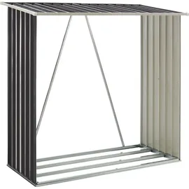 Juskys Holzunterstand Enno 163 x 83 x 154 cm anthrazit