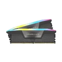 Corsair Vengeance RGB DDR5 32GB Kit DDR5-5600 CL40 AMD EXPO Intel XMP iCUE Kompatibler Computerspeicher - grau (CMH32GX5M2B5600Z40)