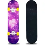 clyctip Skateboard 31 x 8 Zoll Bunt