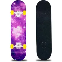 clyctip Skateboard 31 x 8 Zoll Bunt