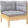 vidaXL Garten-Lounge-Set 9-tlg. grau Kiefernholz