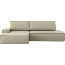 OTTO home Eckcouch Cord 2-Sitzer Hellgrün