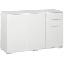 Homcom Sideboard Aufbewahrungsschrank Mehrzweckschrank mit 2 Schublade 3 Türen