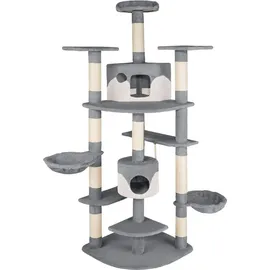 Tectake Nelly 204 cm grau/weiß