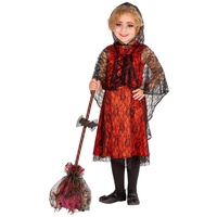 dressforfun Vampir-Kostüm Mädchenkostüm Vampir Lady rot 140 (10-12 Jahre) - 140 (10-12 Jahre)