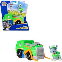 Spin Master PAW Patrol Recycling-Truck mit Rocky Spielfigur (Sustainable Basic Vehicle 2.0 -