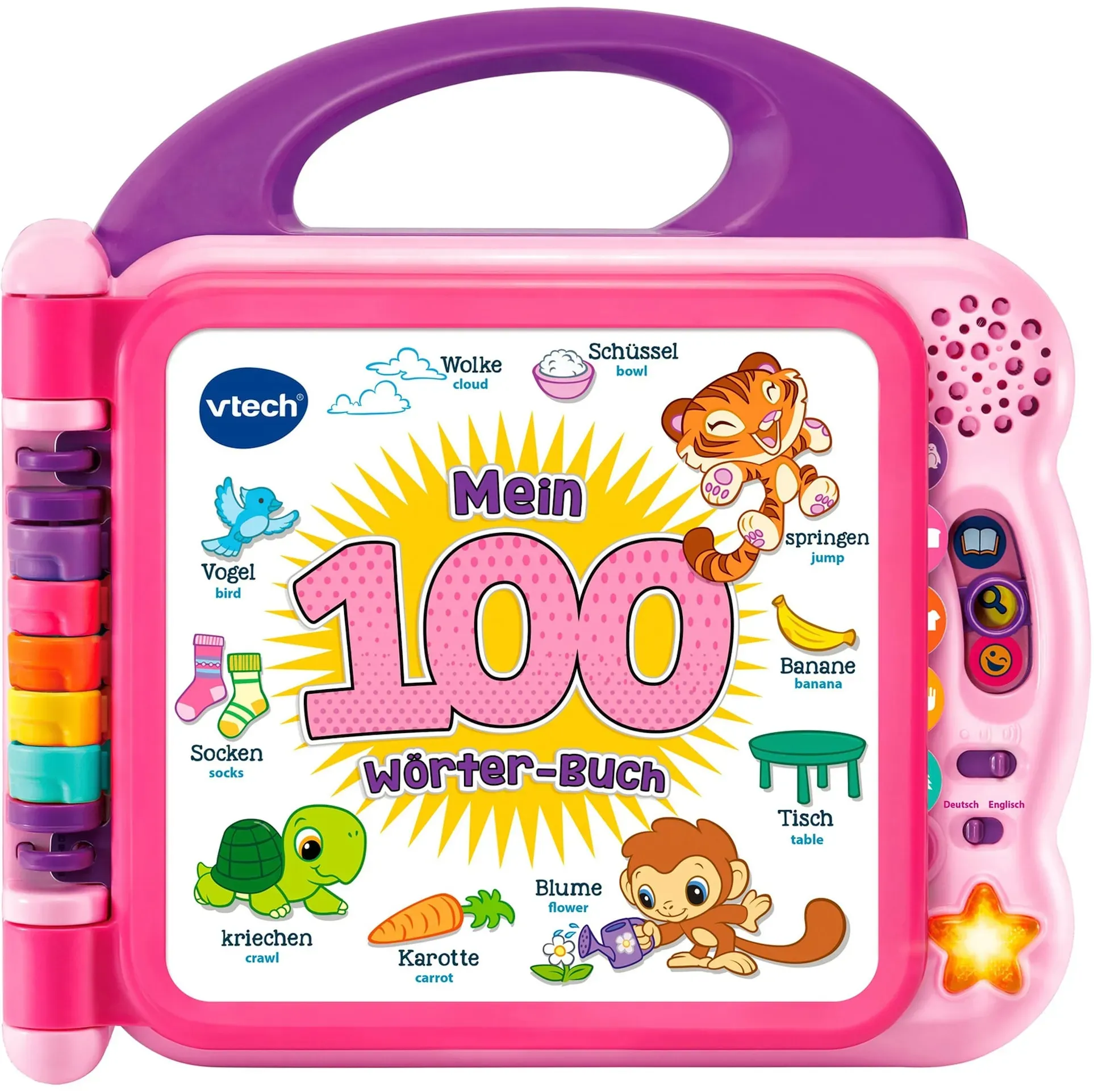 Vtech VTech Baby Lernspaß Mein 100-Wörter-Buch, pink