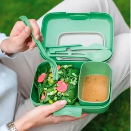 Koziol Lunchbox Set rechteckig grün 3-teilig