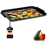 bremermann Grillplatte MAXI 44,5 x 29 cm Schwarz