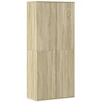 VidaXL Schuhschrank Sonoma-Eiche 80x39x178 cm Holzwerkstoff