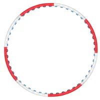 Hula-Hoop mit Massagebällen, 0,75 kg Anion 1
