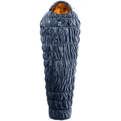 Deuter Exosphere +4C/39F Kunstfaserschlafsack (Herren bis 4°C / max. Körpergröße 185 cm / Gewicht 0,79 kg) - RV links - ink-maple