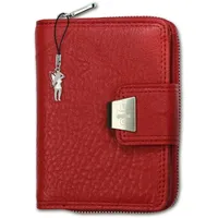 Jennifer Jones Leather Jennifer Jones Damen Geldbörse Portemonnaie rot 12.5x3.5x9cm OPJ708R - Rot