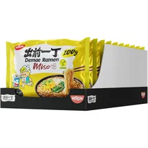 Nissin Fertiggericht Damae Ramen Miso, je 100g, 10 Stück