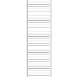 LuxeBath 600x1800mm WEIß GEBOGEN BADHEIZKÖRPER SEITENANSCHLUSS HANDTUCHHEIZUNG HEIZKÖRPER