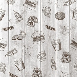 Mank Burgerpapier Burger Board in Grau 30 x 30 cm, 2000 Stück