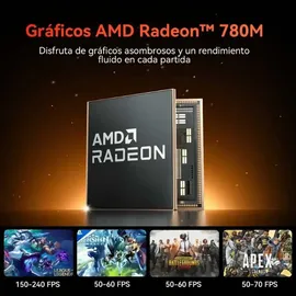 GEEKOM A7MAX Mini-PC Ryzen 9 7940HS 4,0 GHz 16 GB RAM 1 TB SSD Win 11 Pro