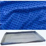 Matte Für Einen Meerschweinchen- Oder Kaninchenkäfig 145x110 Wasserdicht Marineblau