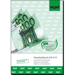 Sigel Formularbuch Haushaltsbuch A5 hoch 40 Blatt