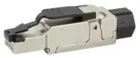 LogiLink MP0040 Drahtverbinder RJ-45 Schwarz, Metallisch