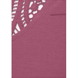VIVANCE Kurzarmshirt lila 40/42