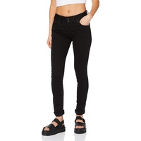 LTB Jeans Molly M Super Slim Fit in Black to Black-W24 / L32