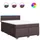 vidaXL Boxspringbett 140 x 200 cm Dunkelbraun