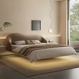 JV Möbel Wandbett 1-tlg. 140 x 200 cm Beige