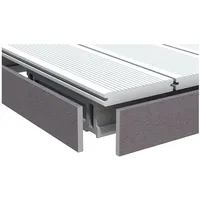 Traumgarten Abschlussleiste DreamDeck 10 x 80 x 200 cm anthrazit