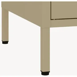 [en.casa] Kleiderschrank Esteli 170 x 80 x 45 cm Kamelfarben
