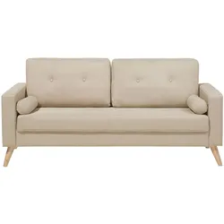 2-Sitzer Sofa hellbeige KALMAR