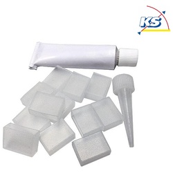 Brumberg Silikon-Endkappen-Set IP67 12mm zu BRUM-15271/-72 (12 Stück inkl. Silikongel) BRUM-15720000