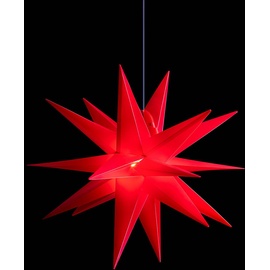 STERNTALER Deko-Stern für außen, 18-Zacker, Ø 40 cm rot