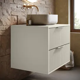 Badplaats Waschbeckenunterschrank, Rimini 2 Schubladen Cashmere - 60 x 46 cm Badezimmer, Badezimmerschränke, Bad Unterschränke