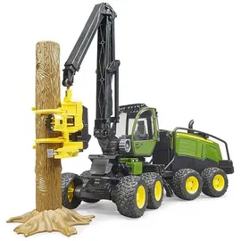 Bruder 02135 - Harvester mit Baumstamm grün/schwarz 1:16